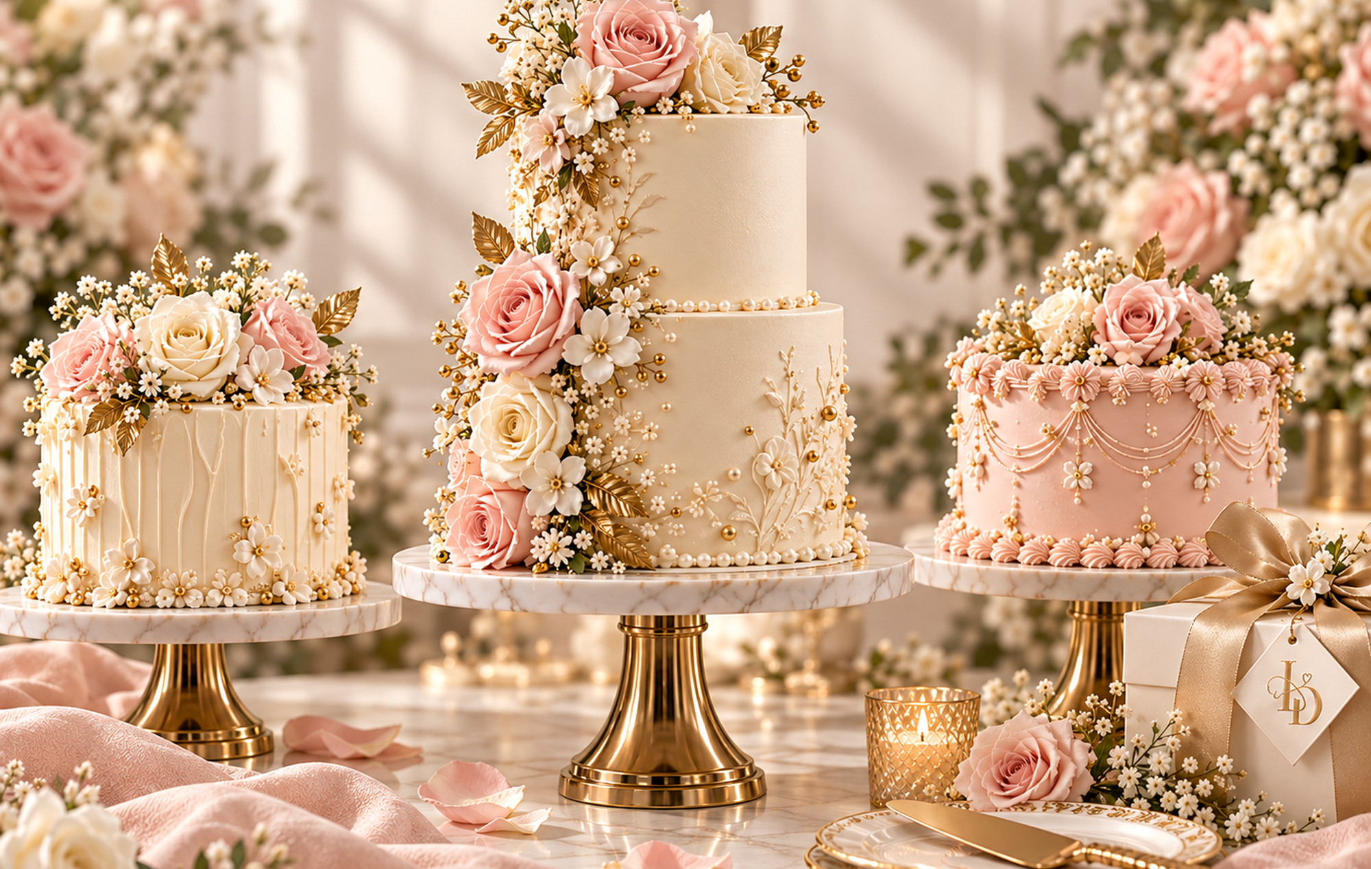 Elegant celebration cake designed for a special occasion